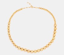 Goldie Beaded 18kt Gold-plated Necklace
