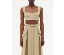 Jirja Linen Cropped Top