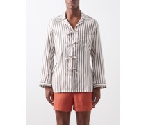 Le Cat Tied Silk Shirt