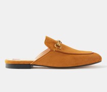 Princetown Backless Suede Loafers