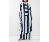 Hampden Striped Silk-blend Tunic Dress