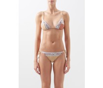 Calico Panayiota-print Triangle Bikini Top