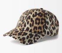 Leopard-print Organic-cotton Baseball Cap