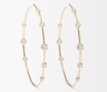 Sophia Diamond & 14kt Gold Hoop Earrings
