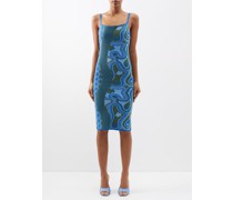 Rumbidzai Abstract-print Cotton Midi Dress