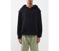 Xchu Frayed Cotton Hoodie