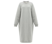 Recycled-yarn Cotton-blend Sweatshirt Dress