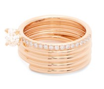 Blast Diamond & 18kt Rose-gold Ring