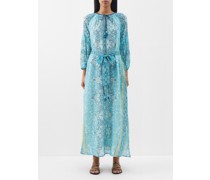 Echo Paisley-print Cotton-khadi Maxi Dress
