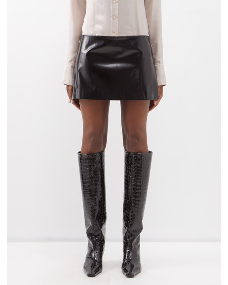 Acne Studios Damen Irella Rubber Mini Skirt