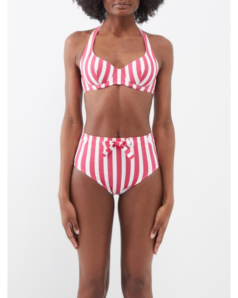 Eres Damen Samba Corazon Striped Underwired Bikini Top