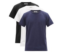 Pack Of Three Lyocell-blend Jersey T-shirts