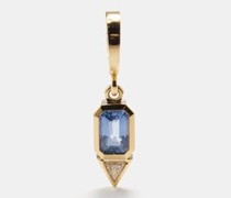 Diamond, Sapphire & 18kt Gold Charm