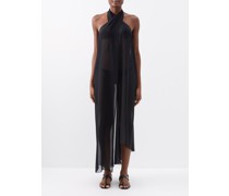 Halterneck Chiffon Dress