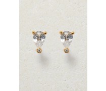 Petit Poire Cubic Zirconia & Gold-vermeil Earrings