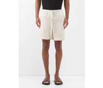 Macramé Cotton-blend Shorts