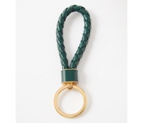 Intrecciato-leather Key Ring