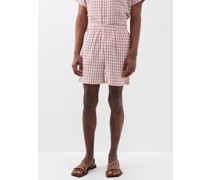 Grid-check Cotton Shorts