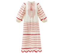 Belarus Beaded Embroidered Linen Dress
