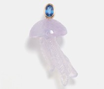 Jellyfish Kyanite & 18kt Gold Charm