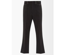 Flared-leg Tailored Trousers