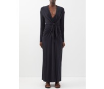 Fira Plunge-neck Maxi Dress
