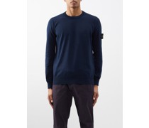Sweat-shirt en jersey de coton à empiècement logo