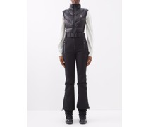 Sleeveless Down-panelled Softshell Ski Suit