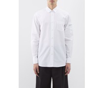 Sleeve-pocket Cotton-poplin Shirt