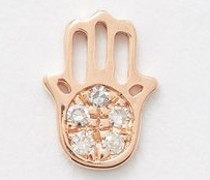 Hand Of Fatima Diamond & 18kt Rose Gold Charm