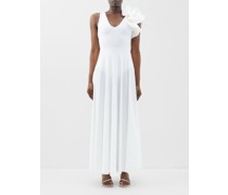 Blanca Ruffle-trim Reversible Jersey Dress