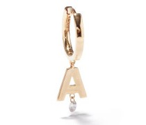 Alphabet Diamond & 18kt Gold A-m Single Earring