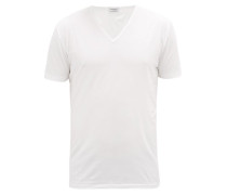 Pure Comfort V-neck Cotton-blend T-shirt