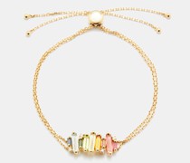 Diamond, Topaz & 14kt Gold Bracelet