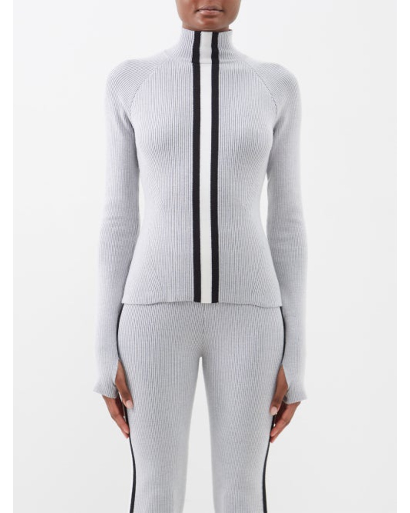 CORDOVA Damen Soelden High-neck Ribbed Merino-blend Sweater