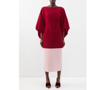 Garance Cutout-back Puffed-sleeve Dress