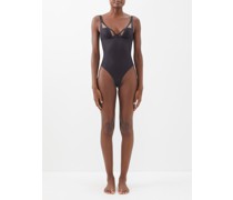 Joan Mesh-panelled Underwired Bodysuit