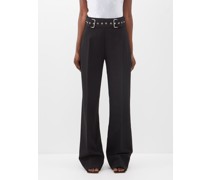 Stone Belted Crepe Trousers