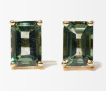Topaz & 14kt Gold Stud Earrings