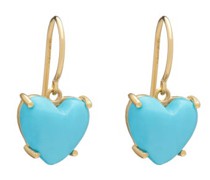 Love Turquoise & 18kt Gold Earrings