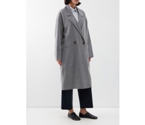 Florentine Double-breasted Wool-blend Coat