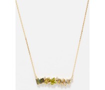 Amalfi Diamond, Tourmaline & 14kt Gold Necklace
