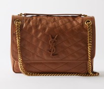 Niki Medium Ysl Crinkled-leather Shoulder Bag