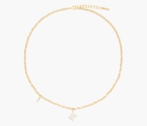 Crystal 14kt Gold-plated Necklace