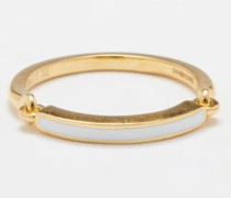 Lenox Enamel & 18kt Gold Ring