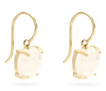 Love Moonstone & 18kt Gold Earrings