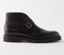 Shoreditch Leather Monk-strap Boots