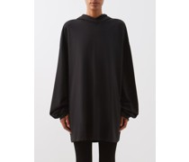 Hooded Oversized Recycled Cotton-blend T-shirt