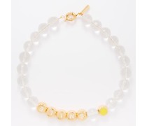 Smile Gold-plated Beaded Necklace