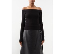 Esi Off-the-shoulder Jersey Top